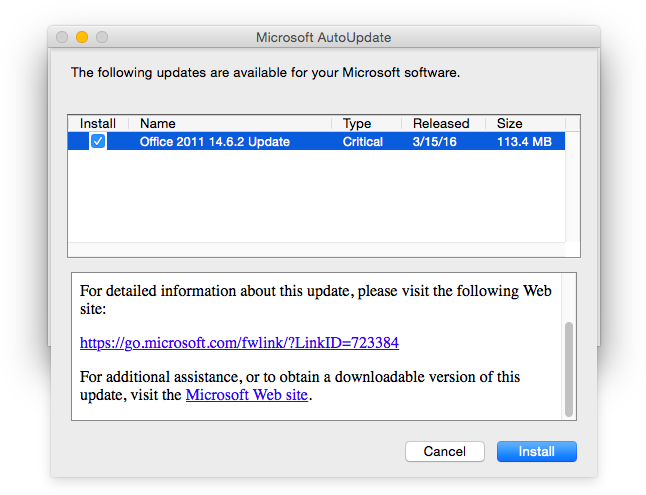 is microsoft updating office for mac